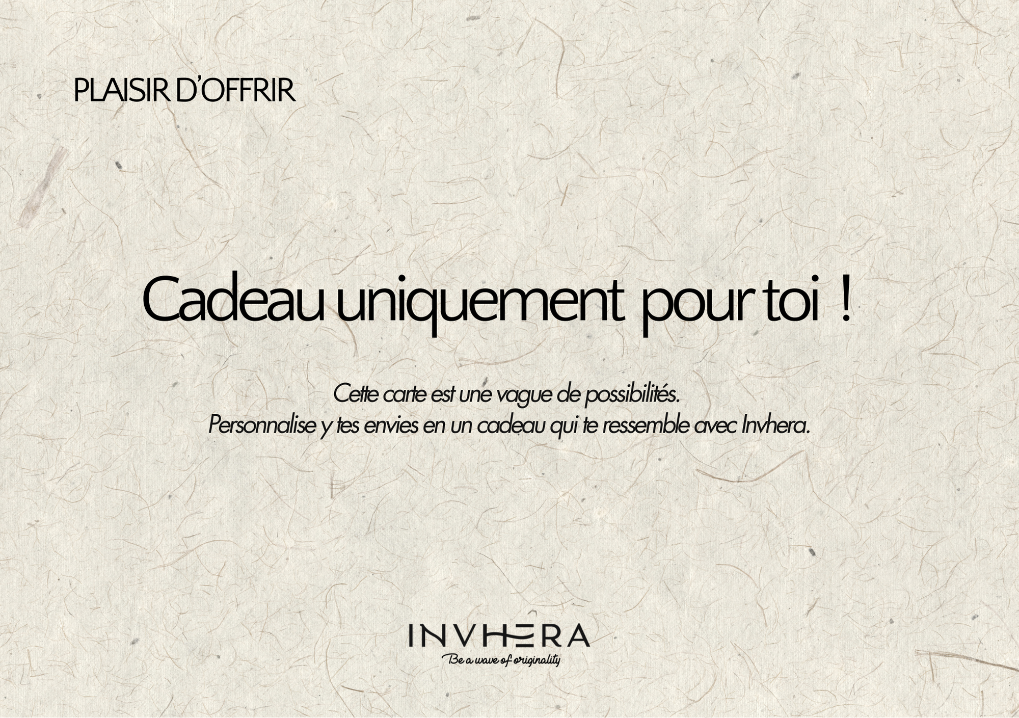 Carte cadeau surprise